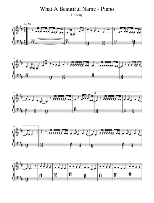 What A Beautiful Name - Hillsong Worship - Piano Tutorial