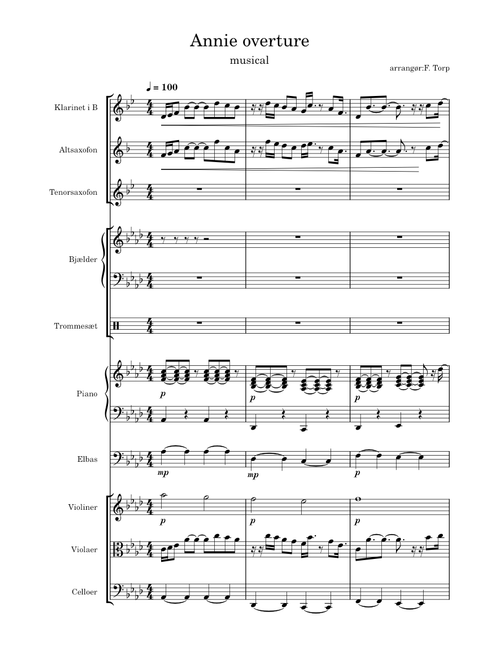 Annie the musical overture – Charles Strouse