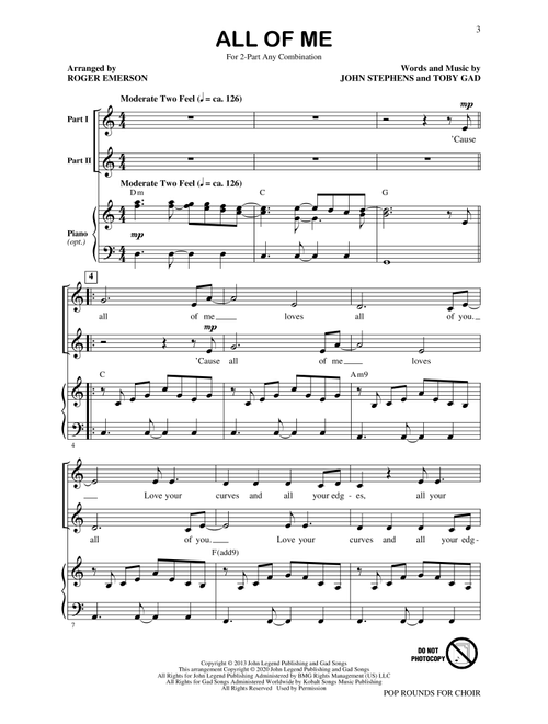Pop Rounds for Choir (Arr. Roger Emerson) (Choral, 2-Part)