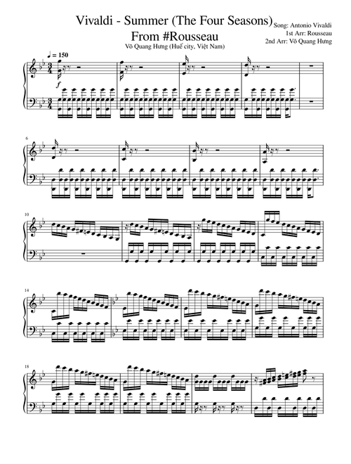 Summer (from The Four Seasons) – Antonio Vivaldi