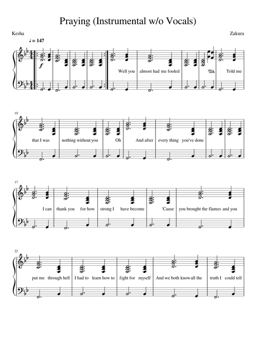Kesha - Praying (Instrumental w/o Vocals)