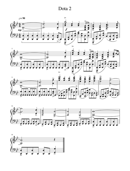 Dota 2 Piano