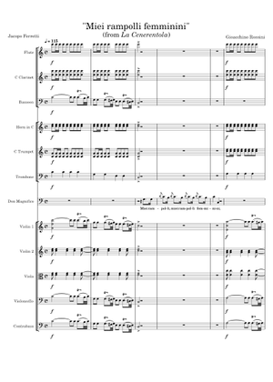La Cenerentola – Gioacchino Rossini Sheet Music for Piano, Vocals