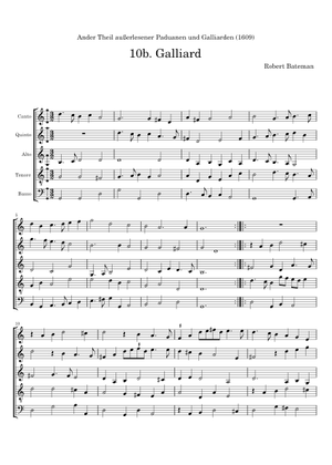 Galliard, APG2.10b - Robert Bateman Sheet Music for Synthesizer (Mixed ...