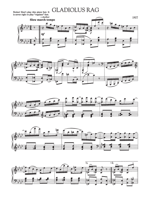 Gladiolus Rag - Scott Joplin (Piano Solo)