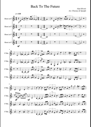 Back to the Future Sheet Music for French horn (Solo) | MuseScore.com