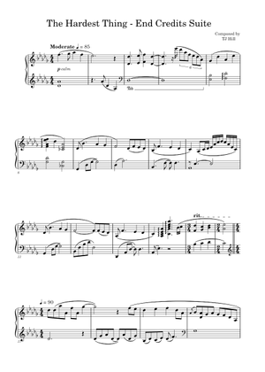 The Hardest Thing - Amphibia OST Sheet Music for Piano (Solo ...