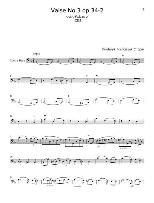 Valse No.3 op.34-2 - Frédéric Chopin