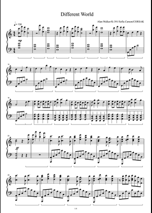 Different World Piano Sheet Music for Piano (Solo) | MuseScore.com