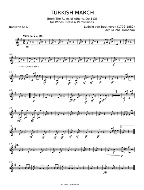 Turkish march - Ludwig van Beethoven
