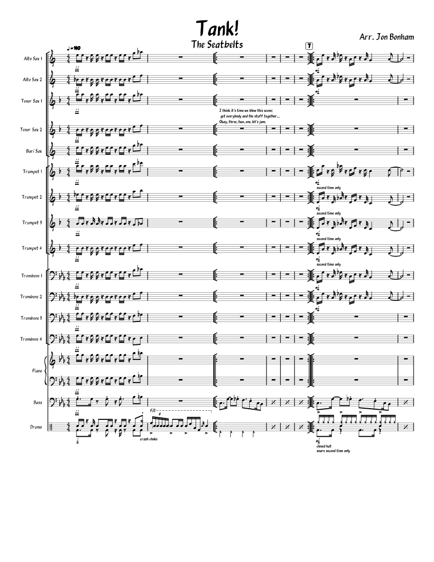【売れ筋】 - Tank! Cowboy Trombone Piano, for music Sheet Bebop その他