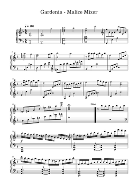 Free Malice Mizer sheet music | Download PDF or print on MuseScore.com