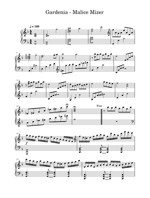 Malice Mizer sheet music by izapieron64 | Play, print, and
