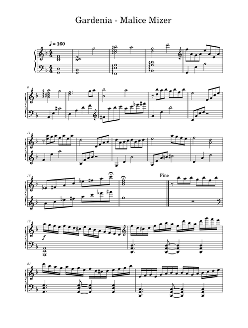 Malice Mizer sheet music by izapieron64 | Play, print, and