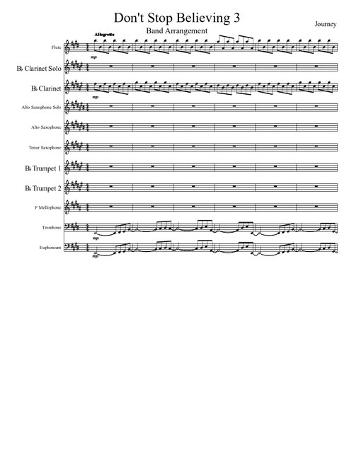 Don't Stop Believing (Band Arrangement)