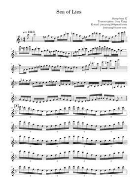 Free Symphony X sheet music | Download PDF or print on MuseScore.com