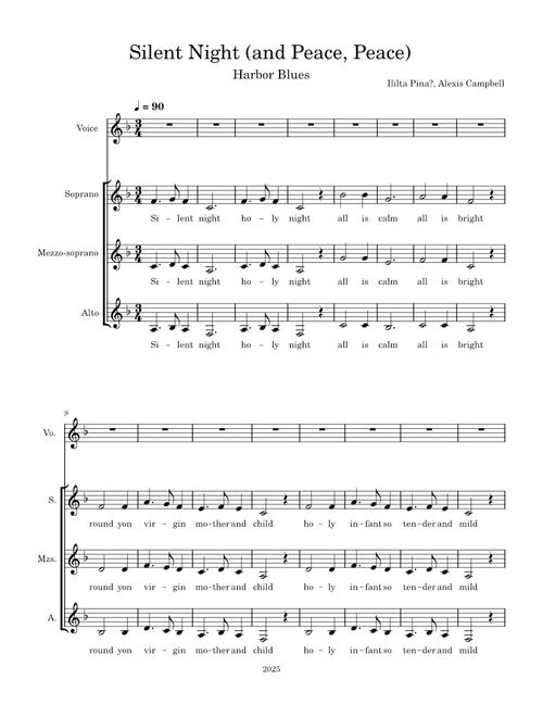Silent Night Harbor Blues