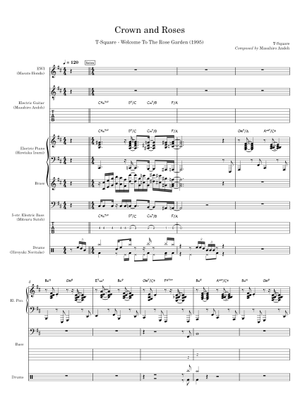 T-Square - Crown And Roses (EWI part + solo transcription) Sheet