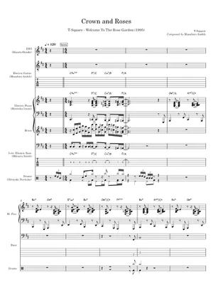 T-Square - Crown And Roses (EWI part + solo transcription) Sheet T-Square - Crown And Roses (EWI part + solo transcription) Sheet