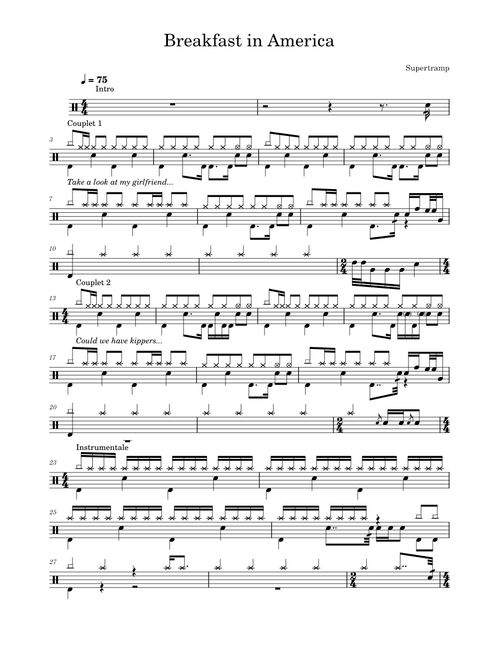 Breakfast in america – Supertramp