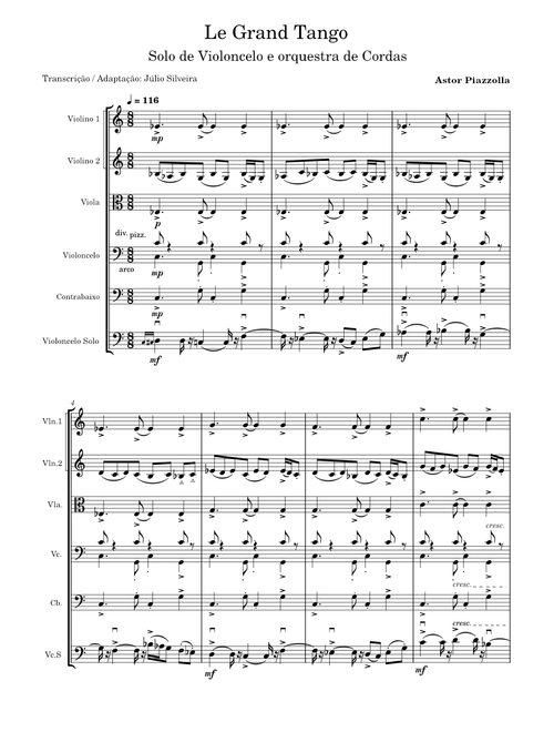 Le Grand Tango – Astor Piazzolla