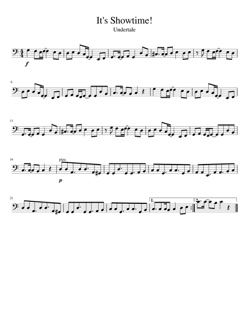It's Showtime! (Cello Solo)