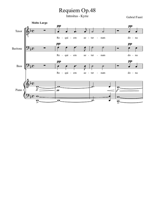 Requiem Op.48: Introit - Kyrie