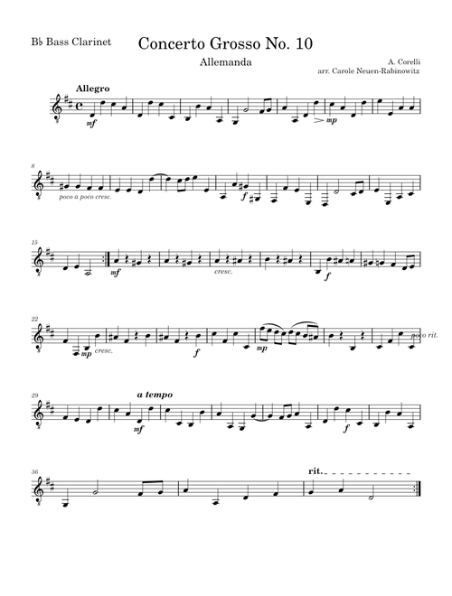 Concerto grosso in C major, Op.6 No.10, Mvt 2 - Allemanda – Arcangelo Corelli