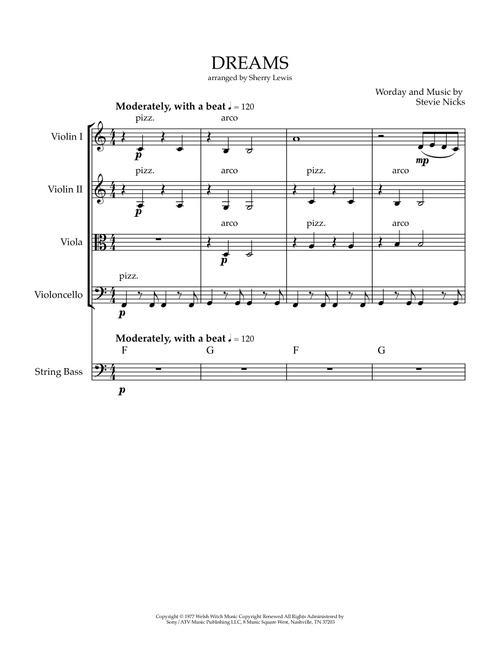 Dreams (Arr. Sherry Lewis) - Fleetwood Mac (String Ensemble)