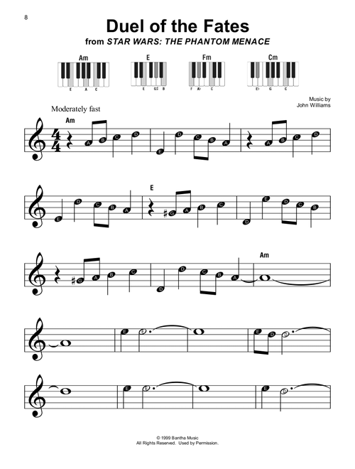 Duel Of The Fates (from Star Wars: The Phantom Menace) - John Williams (Super Easy Piano)