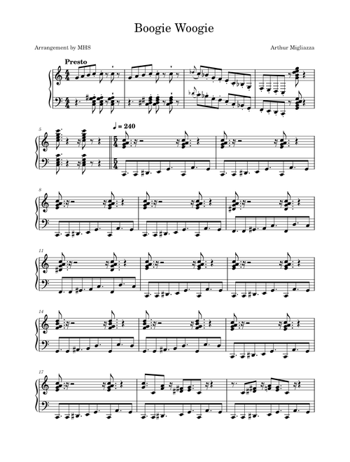 Boogie woogie – Misc Traditional Boogie Woogie _ Basic Piano Solo for Beginners