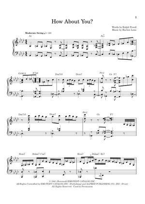 How About You (guitar chord melody) Sheet Music and Tab for Guitar