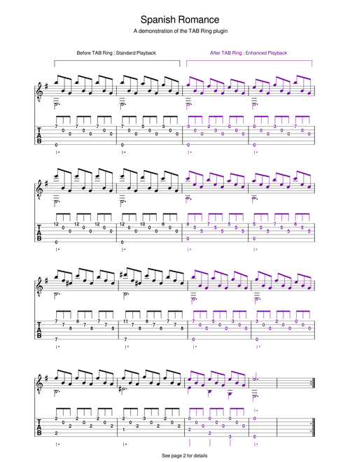 Spanish Romance - TAB Ring Plugin