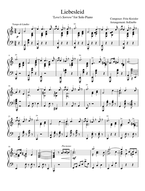 Liebesleid (Piano Solo)