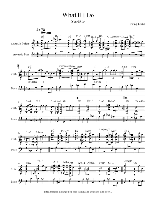 What'll I do ? – Irving Berlin