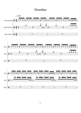 Free D&K Drumline Cadence by Drumline movie sheet music | Download PDF or  print on Musescore.com