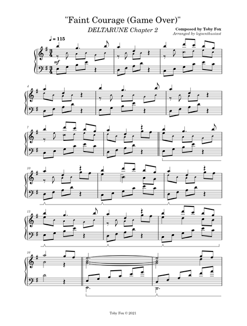 Faint Courage (Game Over) - DELTARUNE Chapter 2