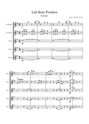 Flute For Rats Lab Rats Theme Song – James Henry Lab Rats Theme Song Sheet Music for ...