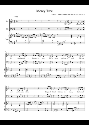 Mercy Tree - Arr: Joseph M. Martin Sheet Music for Piano, Female, Male ...