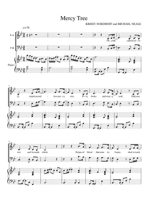 Song Mercy Tree Mercy Tree - Arr: Joseph M. Martin Sheet Music for Piano, Female, Male ...