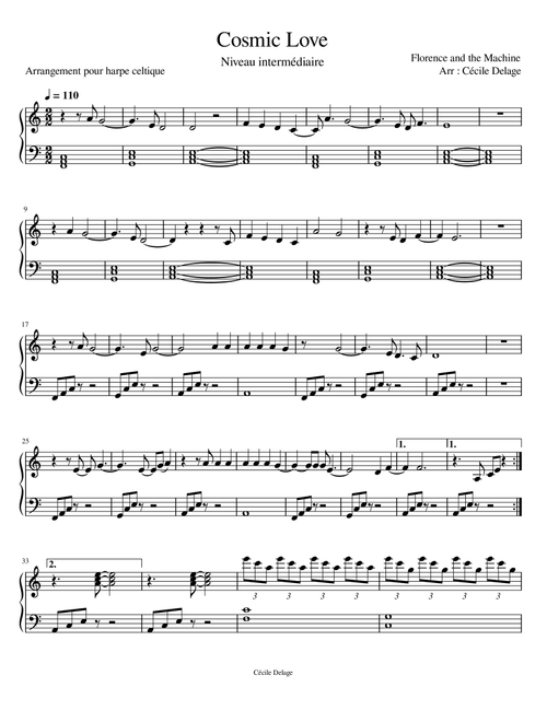 Cosmic Love (Arr. Cécile Delage) - Florence And The Machine (Harp)