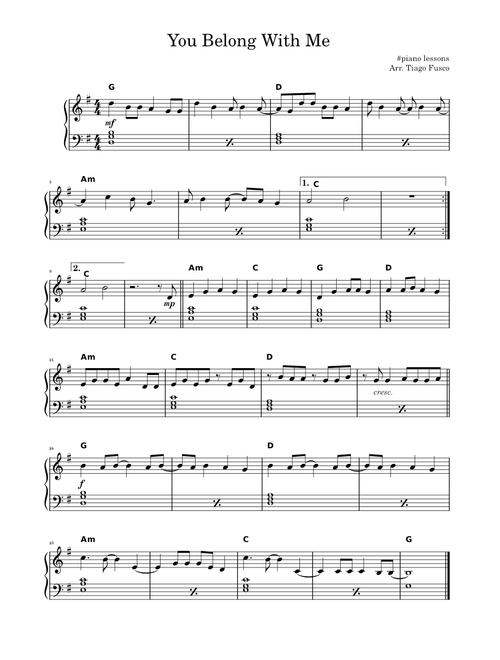 You Belong With Me - Taylor Swift