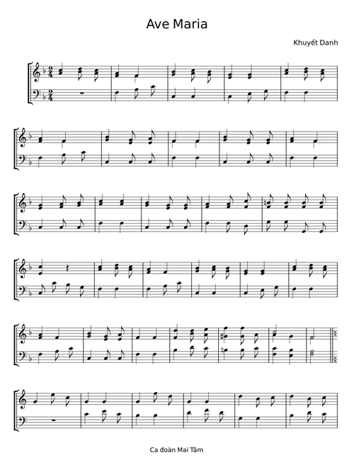 Ave Maria - Khuyết Danh