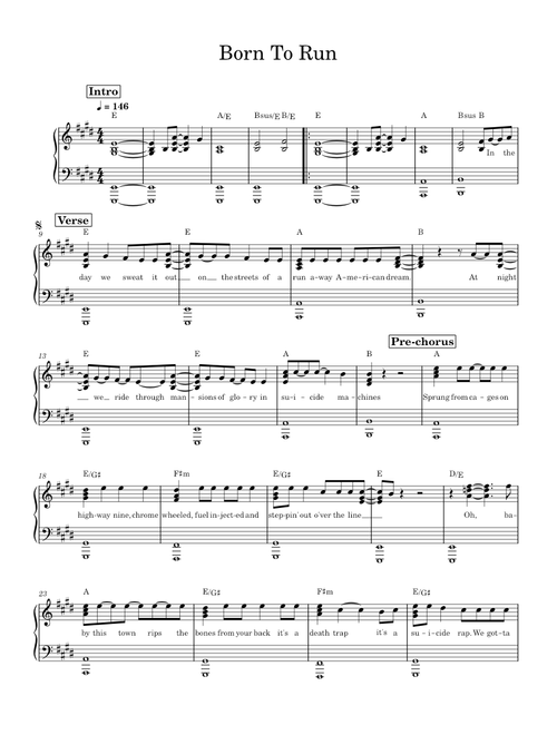 Born To Run - Bruce Springsteen