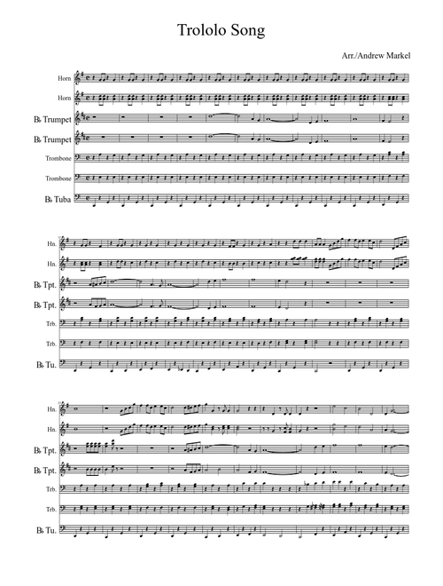 A fun brass arrangement of the trololo song
