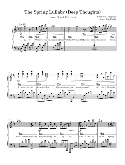 The Spring Lullaby – Dancing Line