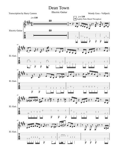 Dean Town (Electric Guitar)