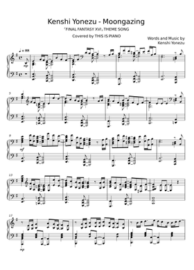 Free 月を見ていた by Kenshi Yonezu (米津 玄師) sheet music