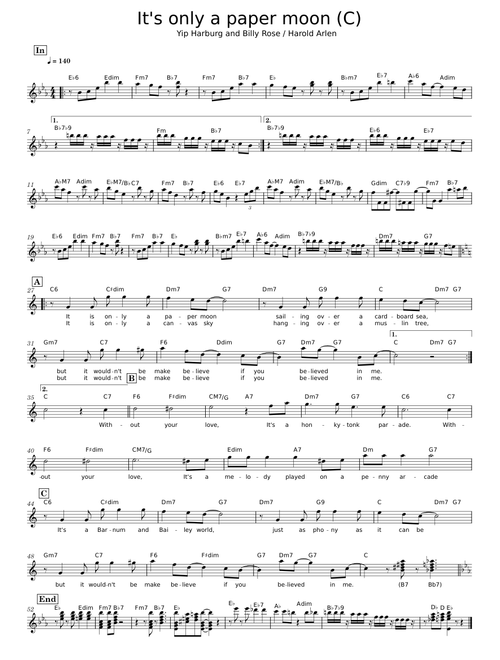 It's only paper moon – Nat King Cole Trio