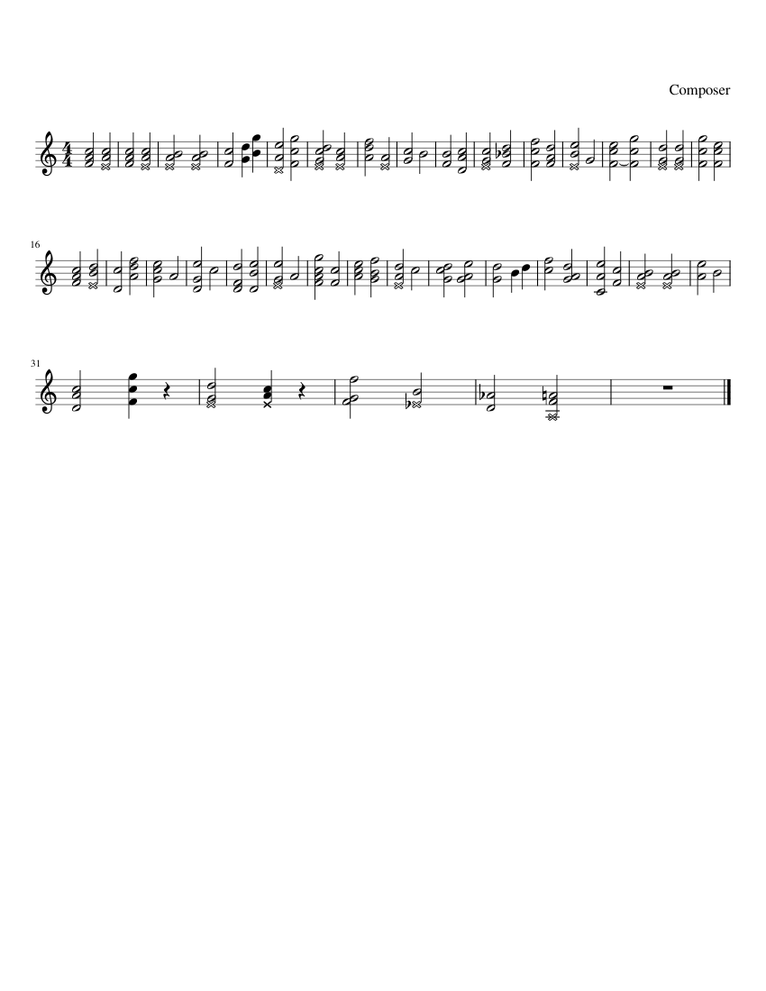 work in progress Sheet Music for Piano (Solo) easy | MuseScore.com
